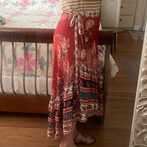 Floral Wrap skirt
